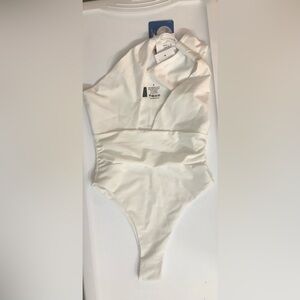 One piece white swimsuit.  NWT. Small